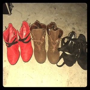 Ankle boots and heel sandals